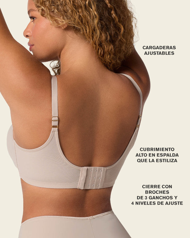 Brasier sin arco de realce alto incorporado Magical Bra