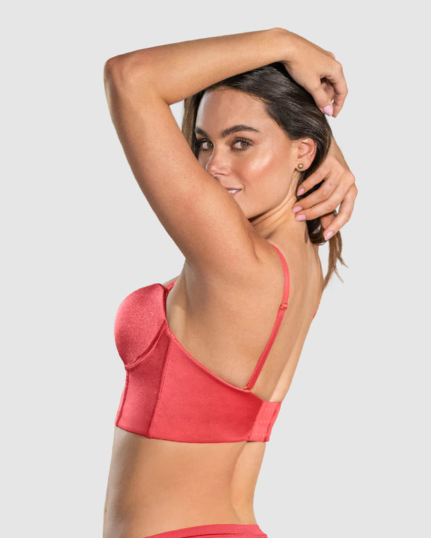 Brasier tipo bustier ideal como strapless#color_244-coral