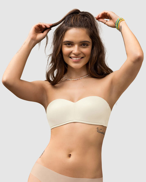 Brasier strapless ideal para busto pequeño y mediano oh so light#color_253-perla