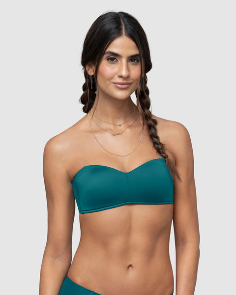 Brasier strapless ideal para busto pequeño y mediano Oh So Light#color_a98-verde-turqueza