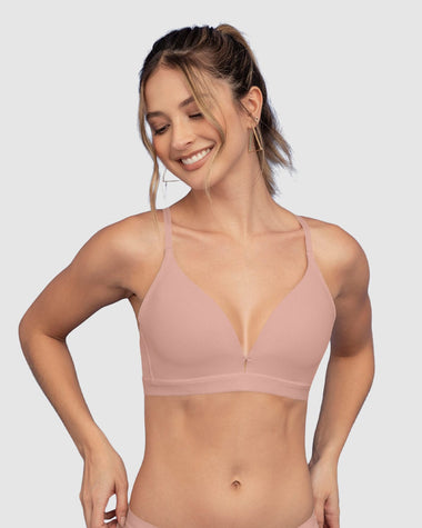 Brasier cómodo sin arco ni realce Essential Day Bra#color_120-rosado-claro