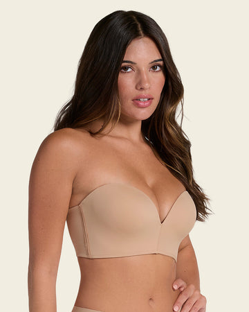 Brasier strapless Antigravedad Nueva Edición - Máximo soporte - No se cae#color_801-cafe-medio