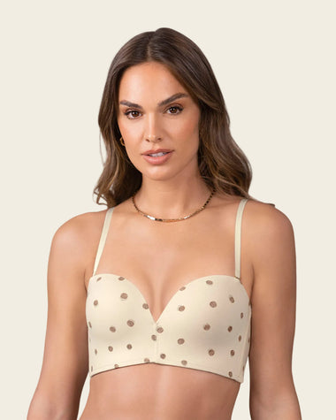 Brasier strapless Antigravedad Nueva Edición - Máximo soporte - No se cae#color_c01-estampado-puntos