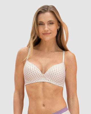 Brasier con arco Natural Look#color_b77-estampado-puntos-lila