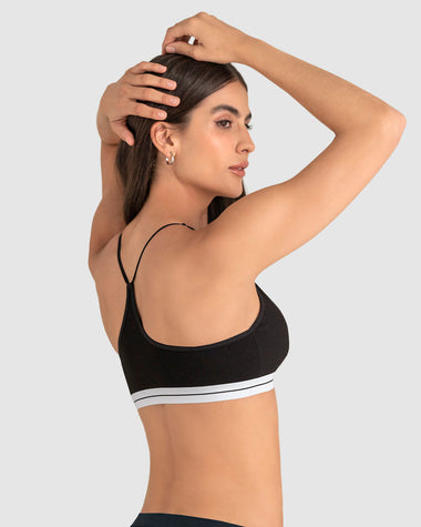 Top en algodón ultracómodo con cargaderas graduables#color_701-negro