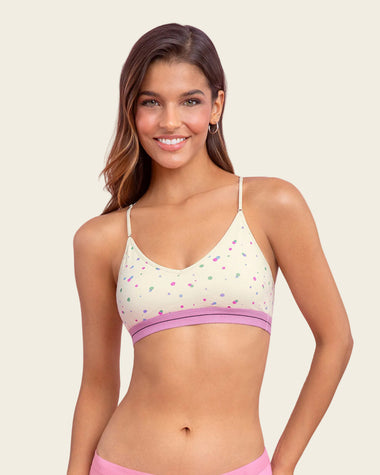 Top en algodón ultracómodo con cargaderas graduables#color_a55-marfil-estampado