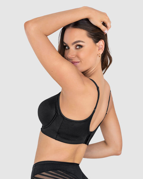 Brasier de buen cubrimiento en escote y espalda#color_700-negro