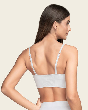 Top en tecnología seamless con textura acanalada Natural Comfort#color_000-blanco