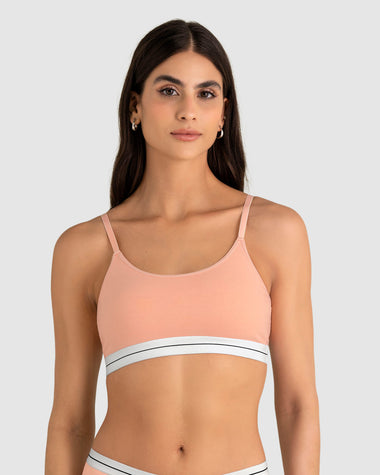 Top en algodón escote redondo#color_215-salmon