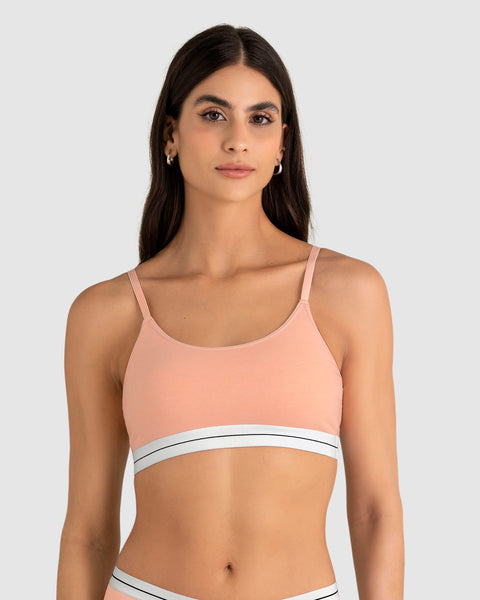 Top en algodón escote redondo#color_215-salmon