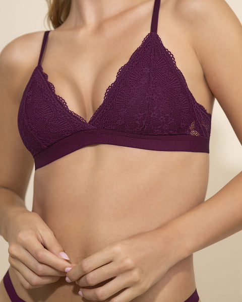 Daily Bralette cómodo y desestructurado#color_326-vino-tinto-oscuro