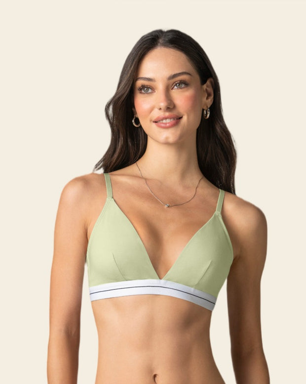 Brasier triangular en algodón liviano y cómodo