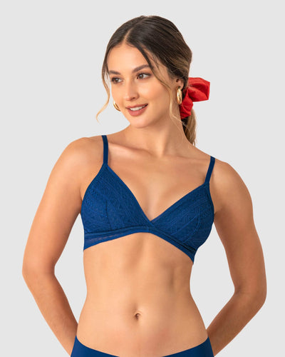 Bralette en encaje de textura ultrasuave#color_596-azul-medio-oscuro