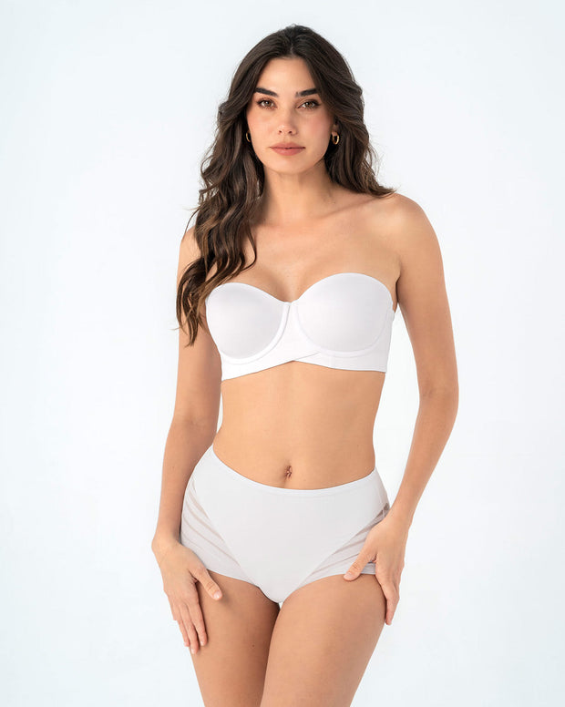 Brasier strapless ideal para busto mediano y grande