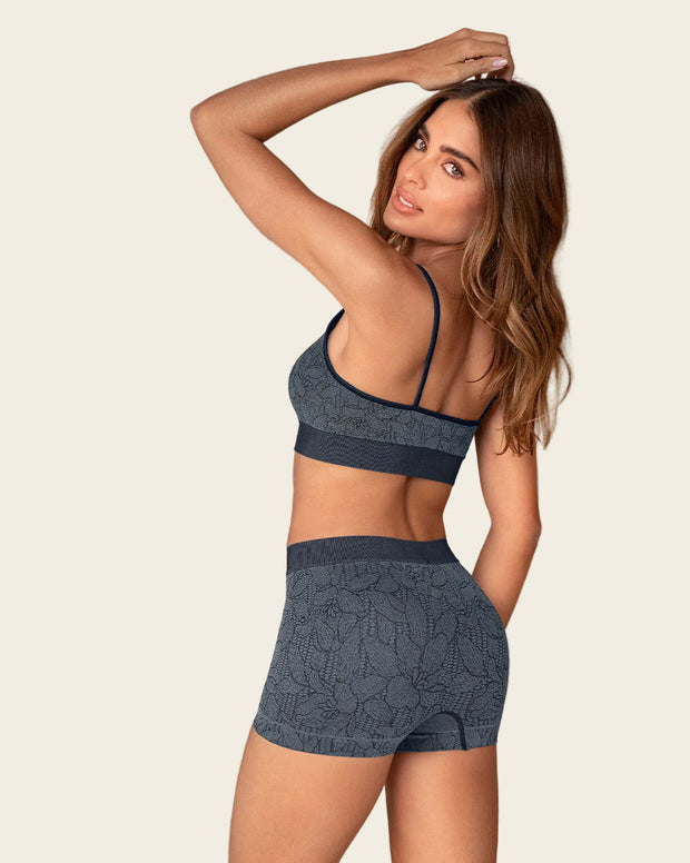 Top en animal print ultraligero en tecnología seamless