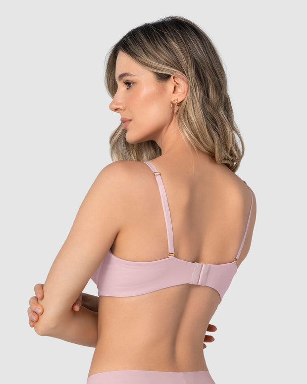 Brasier de realce alto con escote profundo