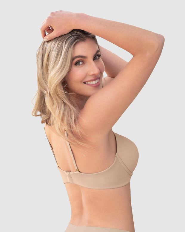 Brasier de realce alto con escote profundo