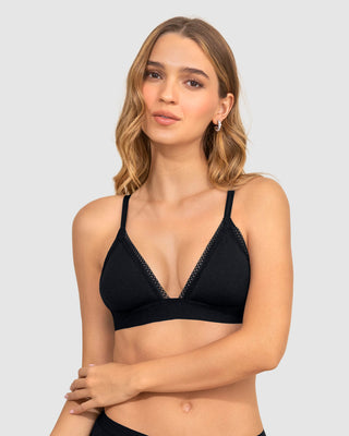 Bralette Liso + Encaje#color_700-negro