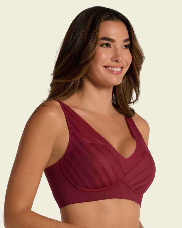 Brasier sin arco, alto cubrimiento en escote y espalda