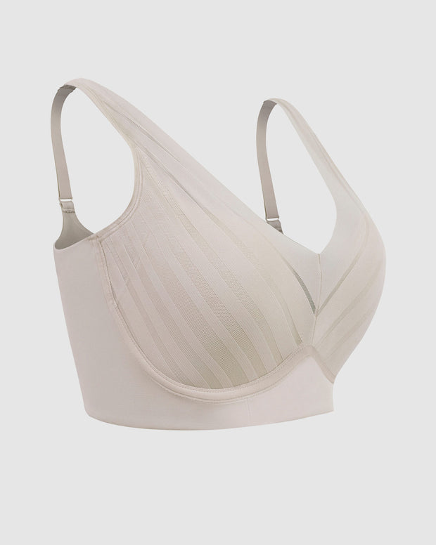 Brasier sin arco, alto cubrimiento en escote y espalda