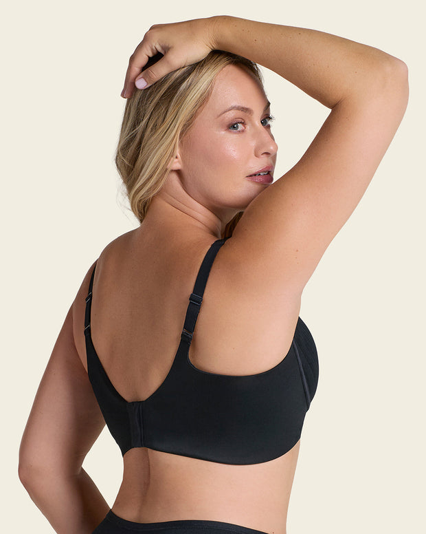 Brasier sin arco, alto cubrimiento en escote y espalda