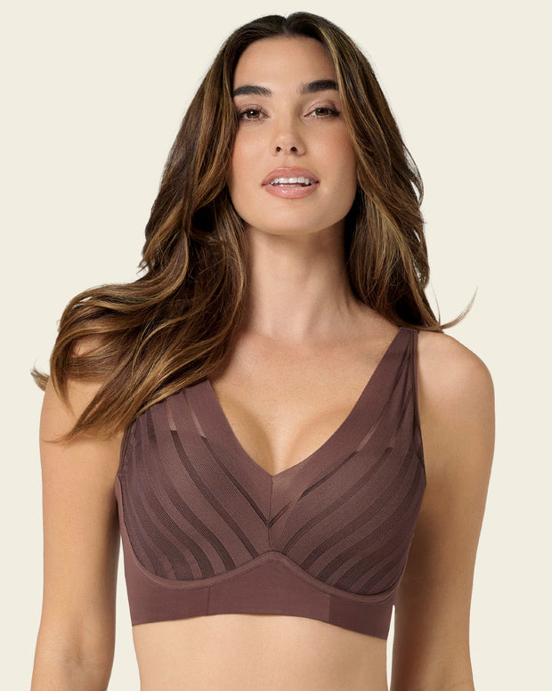 Brasier sin arco, alto cubrimiento en escote y espalda