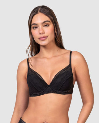 Brasier con encaje y copas suaves#color_700-negro