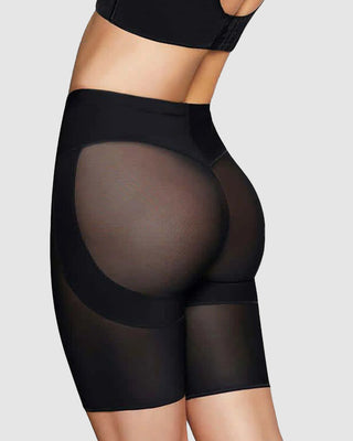 Panty faja tipo short levanta cola y control de abdomen fuerte#color_700-negro