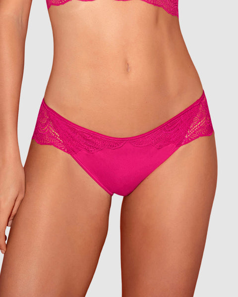 Panty hípster en encaje suave y cómodo#color_478-fucsia