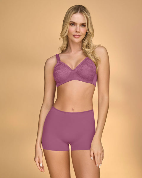 Panty tipo bóxer efecto invisible en piernas#color_402-morado