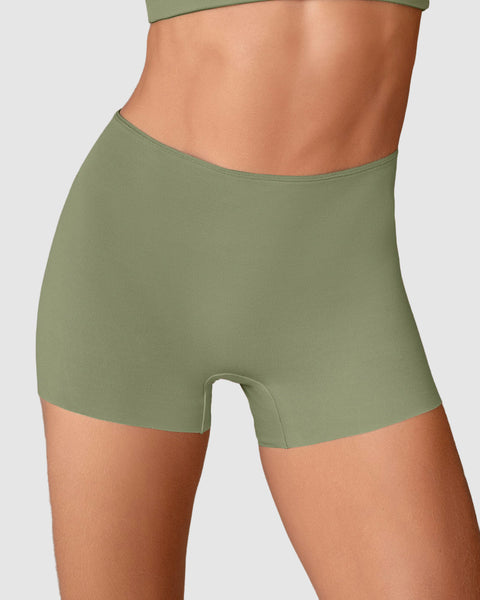 Panty tipo bóxer efecto invisible en piernas#color_b72-verde-oliva-claro
