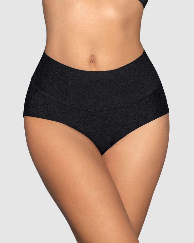 Panty hípster tiro alto de control fuerte de abdomen