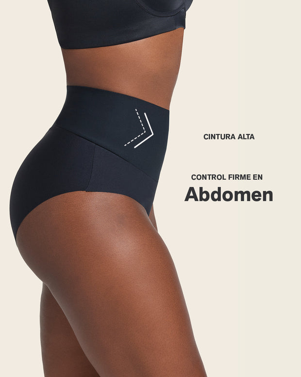 Panty clásico tiro alto de control fuerte de abdomen