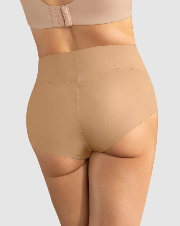 Panty hípster tiro alto de control fuerte de abdomen