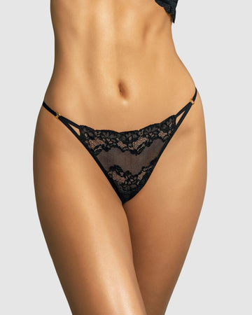 Tanga brasilera en encaje ligera y cómoda#color_700-negro