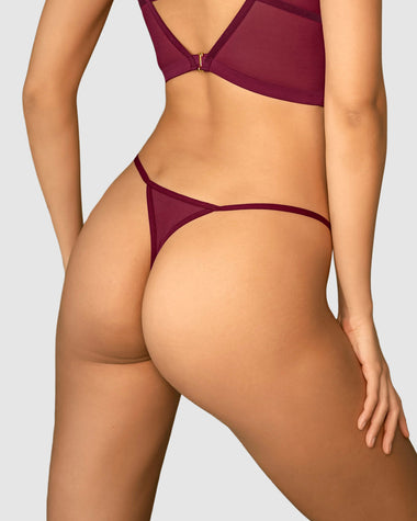 Tanga brasilera con detalles en tul#color_240-vino