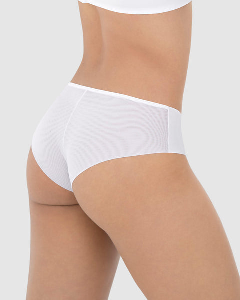 Panty cachetero con doble capa de tul en glúteos#color_000-blanco