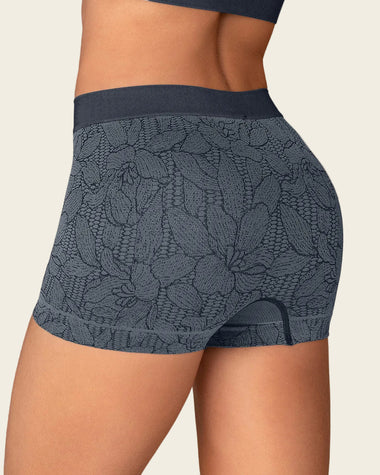 Bóxer animal print tecnología seamless de total comodidad#color_b55-azul-oscuro-estampado