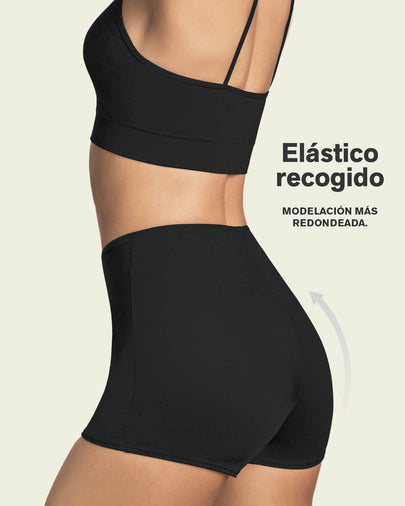 Bóxer corto de control fuerte de abdomen#color_700-negro