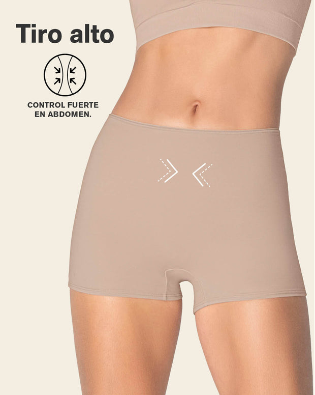 Bóxer corto de control fuerte de abdomen