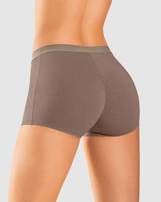 Bóxer en algodón tiro medio#color_813-cafe-medio