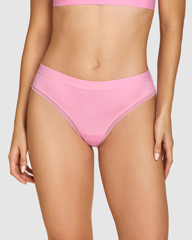 Panty brasilera Liso + Encaje