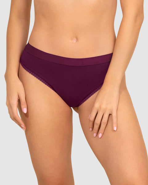 Panty brasilera Liso + Encaje#color_466-vino