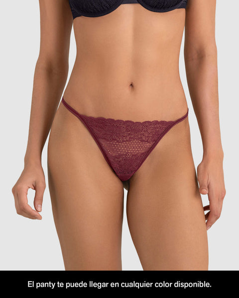 Tanga brasilera, te puede llegar en el diseño de encaje disponible#color_980-surtido-bra
