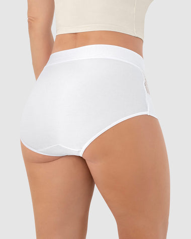 Panty clásico con detalles laterales en encaje#color_000-blanco