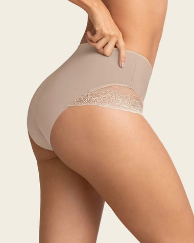 Panty hípster de control de abdomen#color_802-cafe-claro