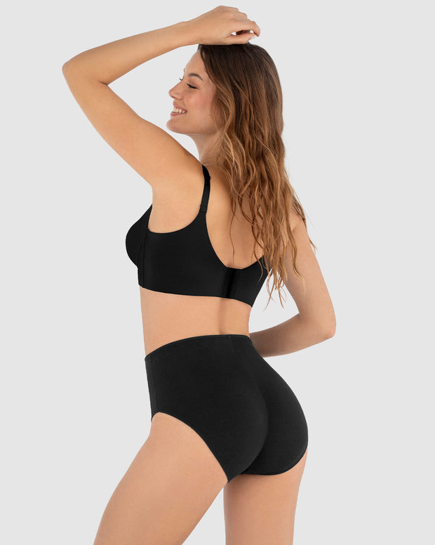 Panty hípster en algodón, control moderado