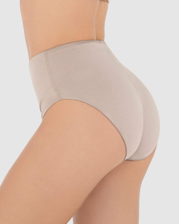Panty hípster en algodón, control moderado