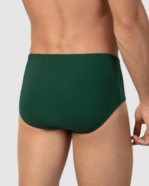 Calzoncillo clásico en algodón con abertura#color_a98-verde-azul