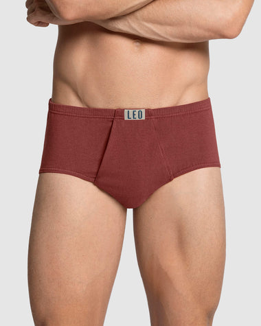 Calzoncillo clásico en algodón con abertura#color_b69-rojo